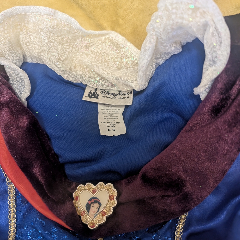 Blue and Yellow Princess Costume for Kids Disney Size S, 6 - Picture 3 of 6